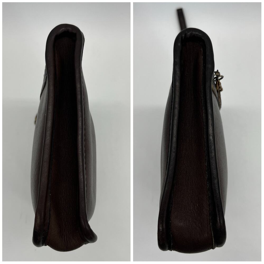 Vintage Coach NYC Standard Clutch 5140 Mocha 1980s - Picture 4 of 10
